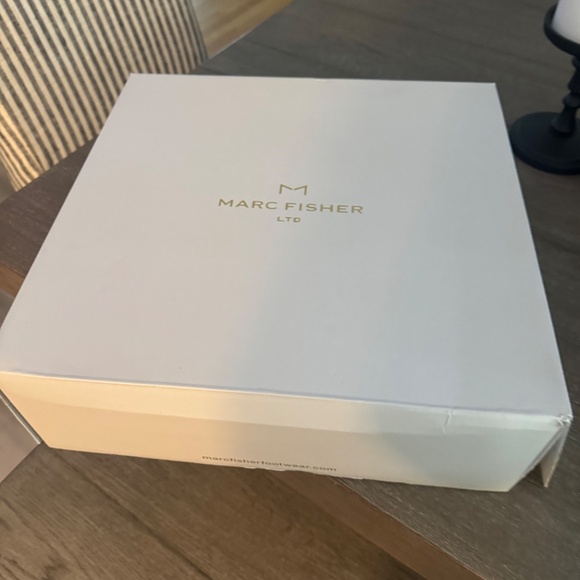 Mark Fisher, Gray Fabric Suede Over the Knee Boot, Size 8.5 Worn Once - Picture 5 of 5